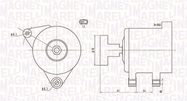 MAGNETI MARELLI Генератор 063731649010